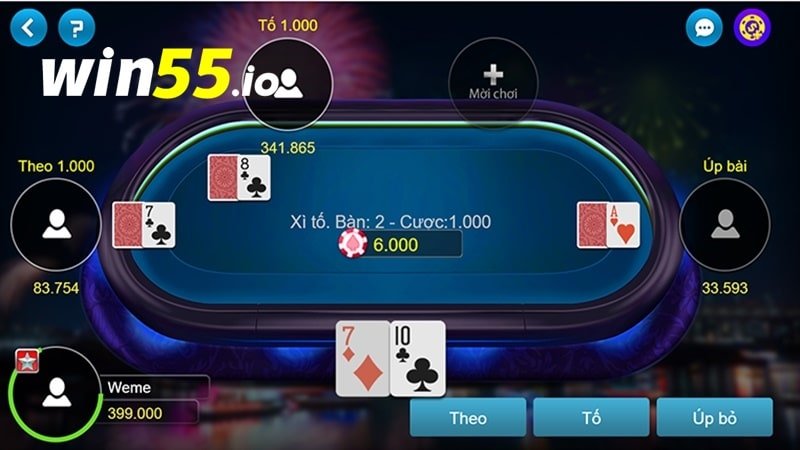 Bạn phải nắm được các hành động chính khi đánh Poker 5 cây