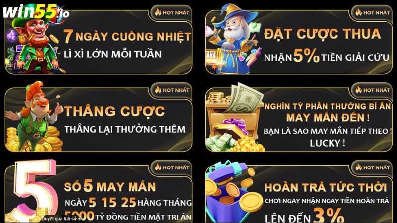 Hướng dẫn nhận khuyến mãi Win55 - Hoàn cược thua 5% nhanh chóng Hướng dẫn nhận khuyến mãi Win55 - Hoàn cược thua 5% nhanh chóng