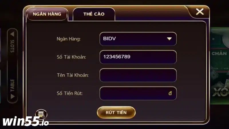 Hướng dẫn rút tiền trong nhà cái WIN55