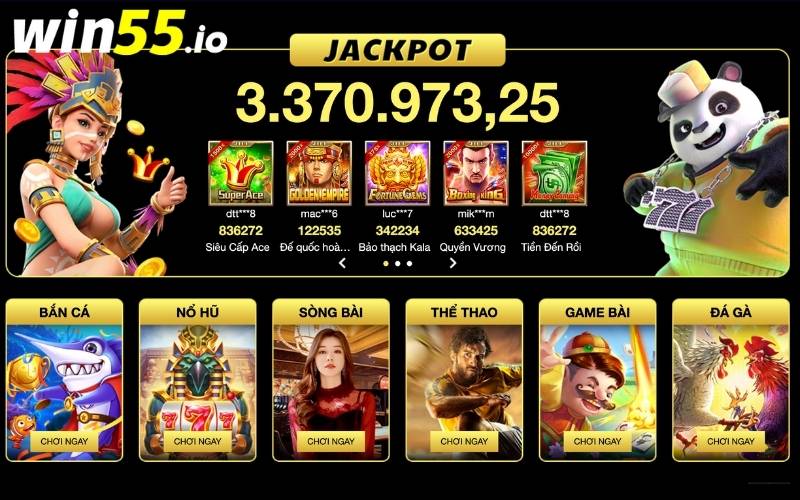 WIN55 hội tụ nhiều game cược đẳng cấp