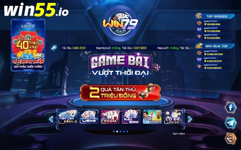 Đỉnh cao game Tài Xỉu WIN79