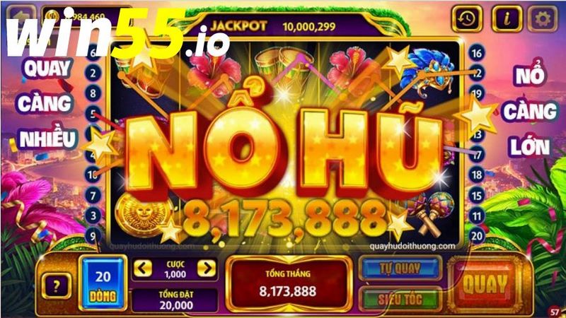 Cổng game WIN55 chơi Nổ Hũ Tài Xỉu uy tín