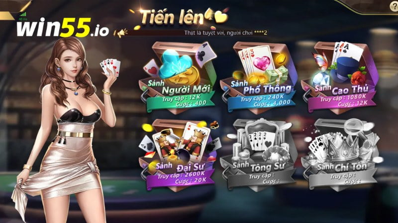Tiến lên miền Nam là một phiên bản đã được cải tiến và nâng cấp tại Win55