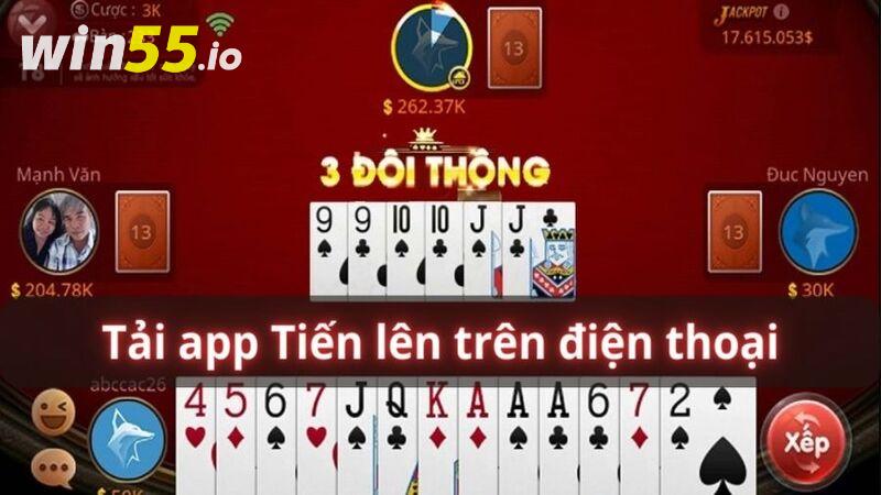 Cách tải app chơi Tiến lên trên điện thoại